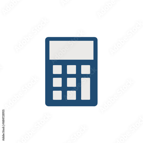 Calculator Flat Vector Illustration, Math Tool, Office Equipment Clipart