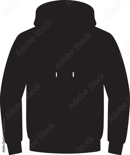  Streetwear Hoodie Silhouette Vector Illustration
