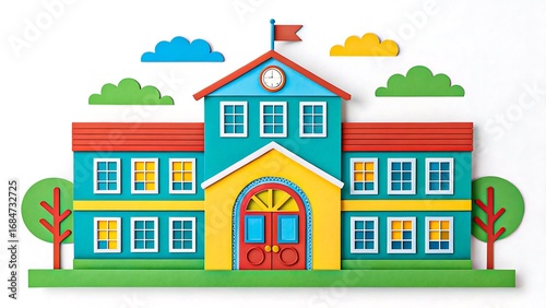 Bright and Cheerful Schoolhouse Design