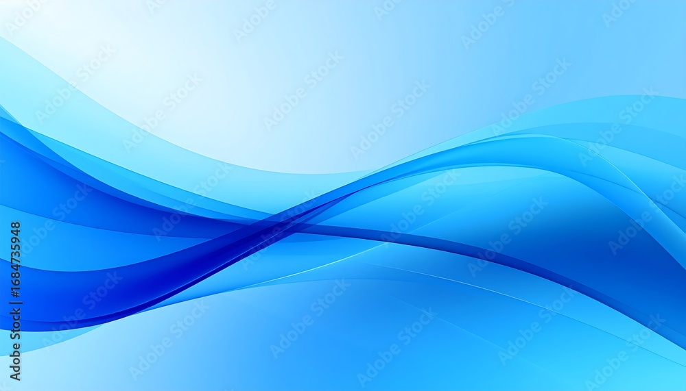 Fototapeta premium Abstract blue wave design