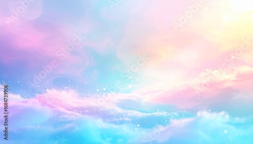 ゆめかわいい抽象グラデーション背景