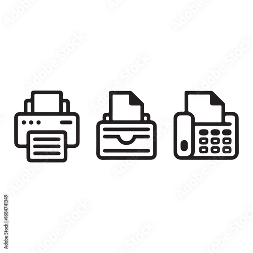 Fax and printing device graphic set