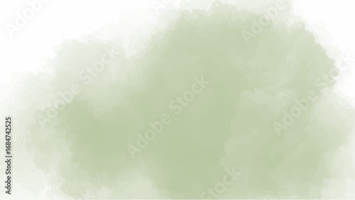 Green watercolor background with copyspace for your design. vector.