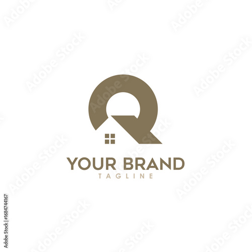 A stylized logo featuring a capital letter "Q" with a house incorporated within its design.