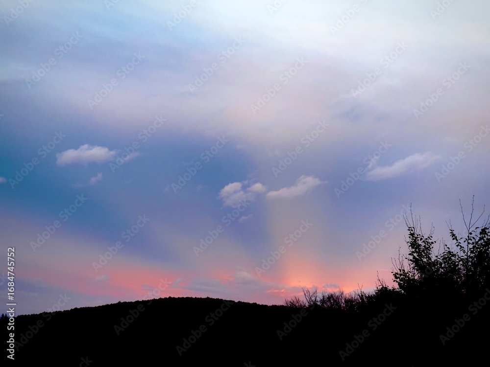 Obraz premium sunset in the mountains