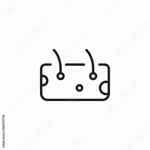 foosball game icon sign vector