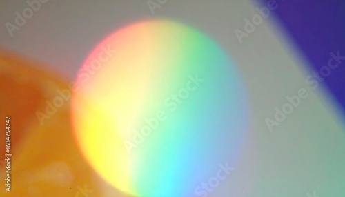 Warm Rainbow Light Leak Overlay