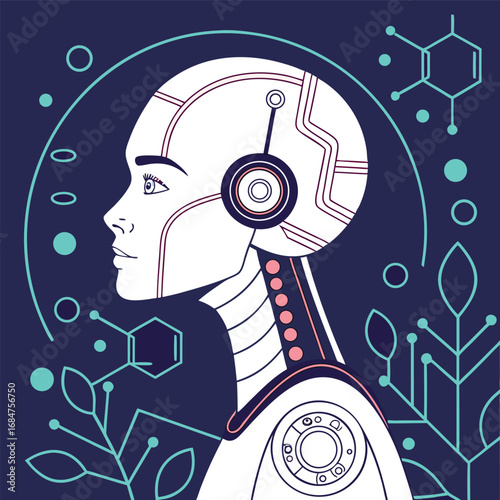 Artificial intelligence concept vector generated by ai