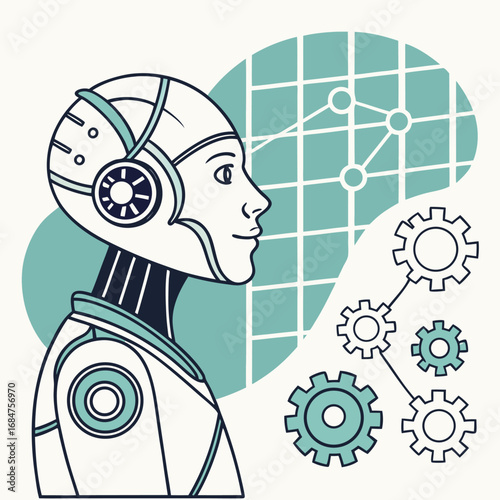 Artificial intelligence concept vector generated by ai