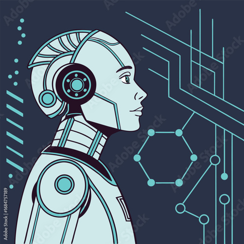 Artificial intelligence concept vector generated by ai