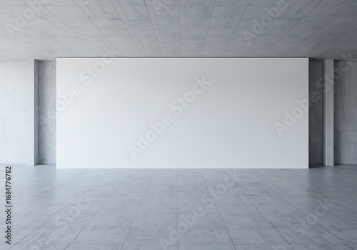 コンクリート空間の静寂と白壁の余白