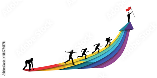 Versatile cmyk and rgb color vector design with helvetica and courier fonts suitable for mobile branding and graphics
