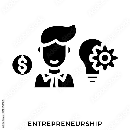 Entrepreneurship Glyph Icon