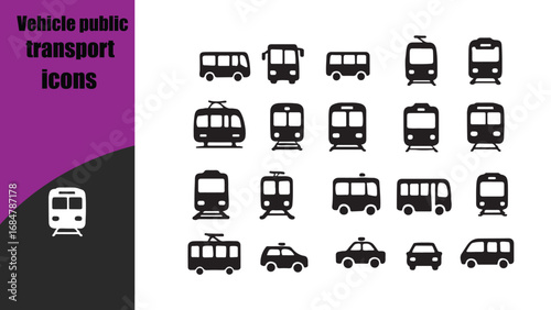 vehicle public transport icons