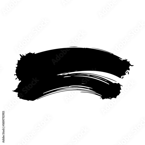 An artistic and dynamic seamless pattern of bold, expressive brush strokes. The high-contrast black and white color scheme gives this design a raw and contemporary feel