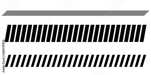 Abstract geometric diagonal line border modern divider strip with slash grid lines and dashed tape pattern perfect for decoration graphic design and templates