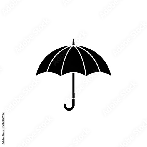 red umbrella isolated on white background