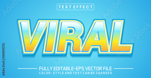 Viral font Text effect editable