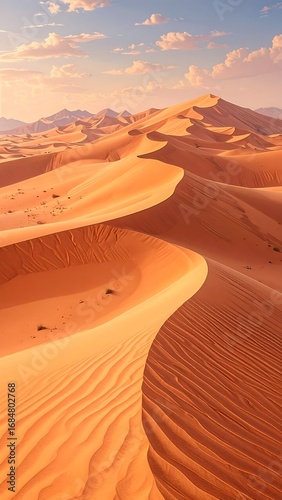 Desert Dunes Landscape.