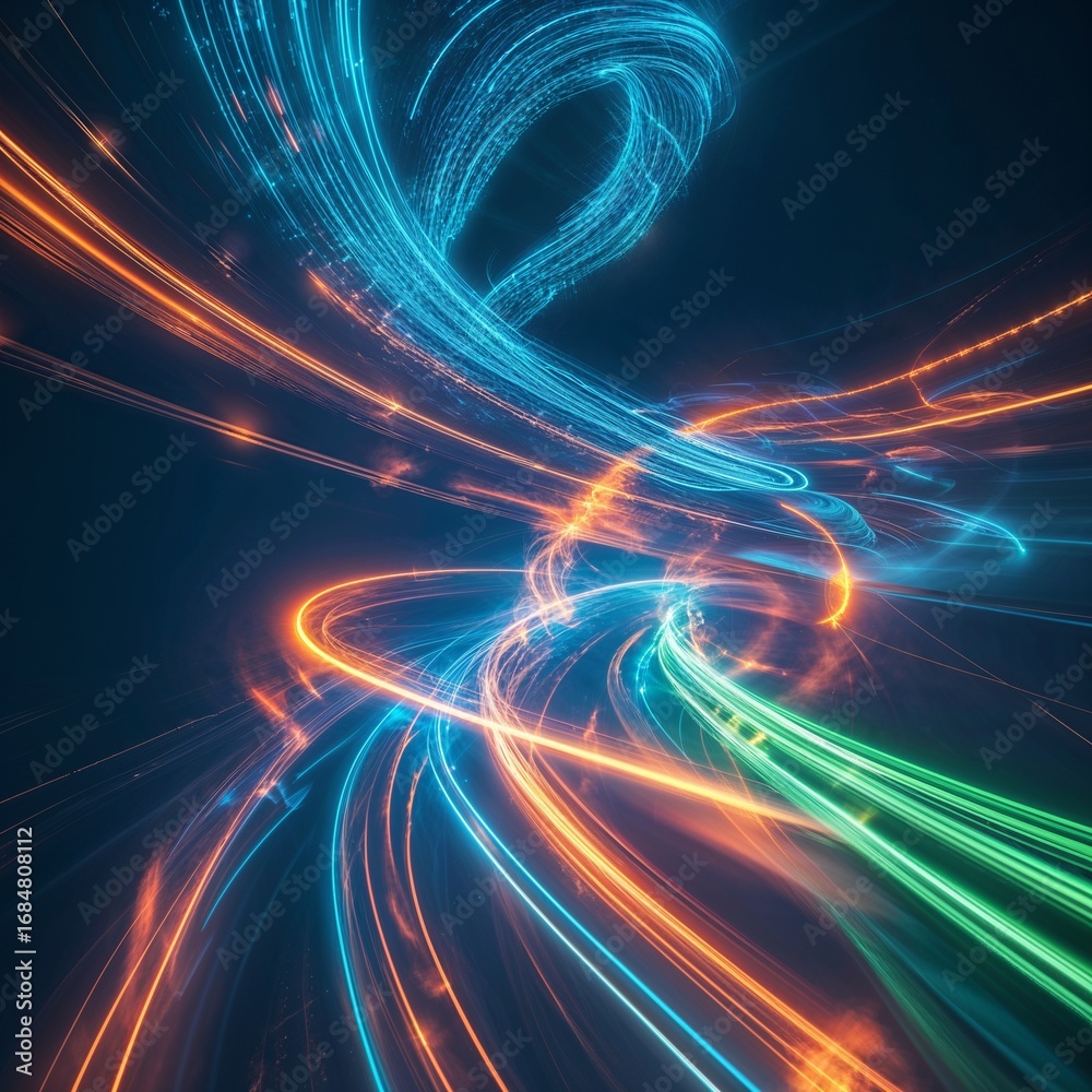 Fototapeta premium abstract background with glowing lines, Abstract Background with Glowing Lines Design, Vibrant Glowing Lines Pattern Image, Abstract Texture with Glowing Lines Artwork, Glowing Lines Background Elemen