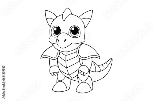 Baby dragon cooling book, Set of baby  dragon cooling page 