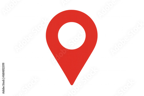 Location pin marking precise geographical point, glowing red against clear backdrop Free Download Location pin marking precise geographical point, glowing red against clear backdrop - GFXLoad