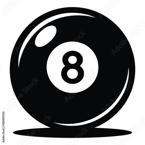 black billiard ball