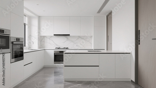 Wallpaper Mural modern kitchen interior with kitchen Torontodigital.ca