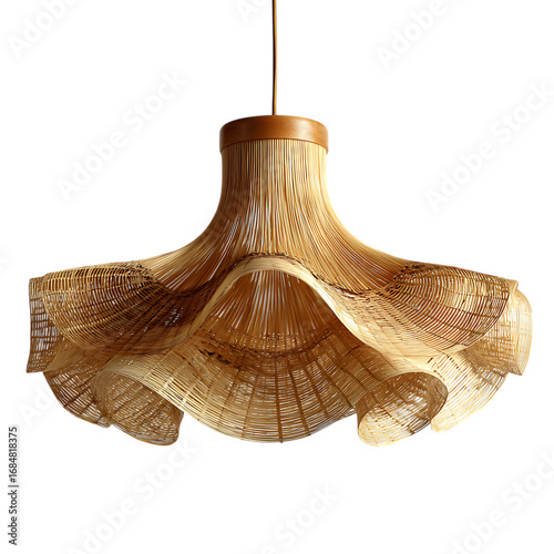 Bamboo lamp natural light for home