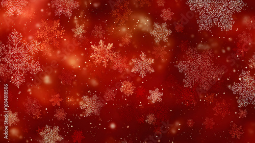 christmas background with snowflakes