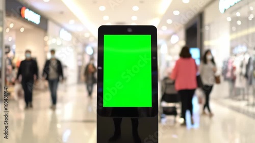 Green Screen Digital Signage in Shopping Mall