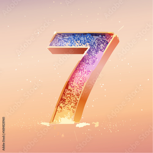 Numeri e Lettere Colorati con Effetto Glitter – Alfabeto e Cifre in Stile Artistico e Brillante