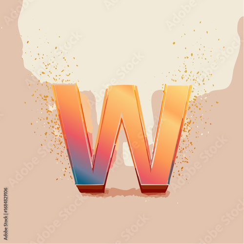 Numeri e Lettere Colorati con Effetto Glitter – Alfabeto e Cifre in Stile Artistico e Brillante
