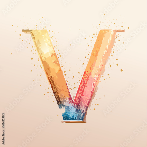 Numeri e Lettere Colorati con Effetto Glitter – Alfabeto e Cifre in Stile Artistico e Brillante