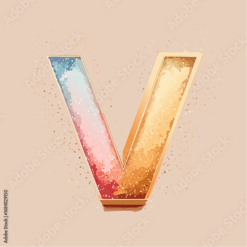 Numeri e Lettere Colorati con Effetto Glitter – Alfabeto e Cifre in Stile Artistico e Brillante