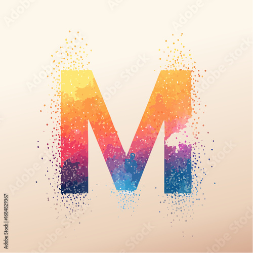 Numeri e Lettere Colorati con Effetto Glitter – Alfabeto e Cifre in Stile Artistico e Brillante