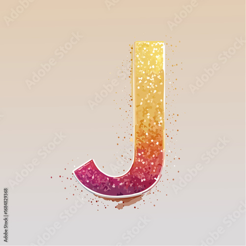 Numeri e Lettere Colorati con Effetto Glitter – Alfabeto e Cifre in Stile Artistico e Brillante