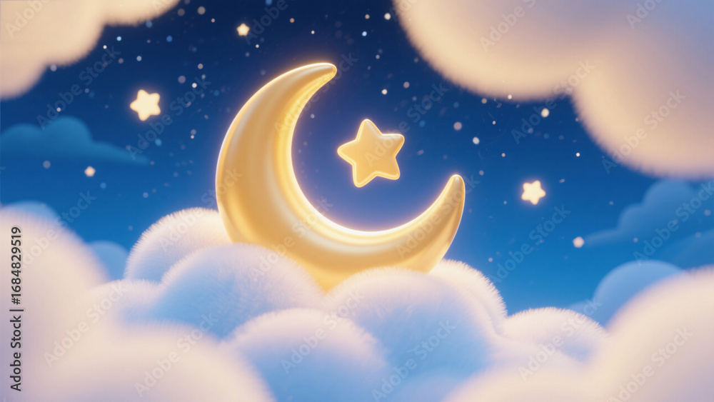 Fototapeta premium moon and stars