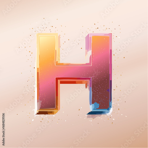 Alfabeto Creativo Colorato: Lettere Decorative con Effetti Artistici Moderni