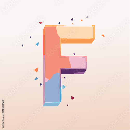 Alfabeto Creativo Colorato: Lettere Decorative con Effetti Artistici Moderni