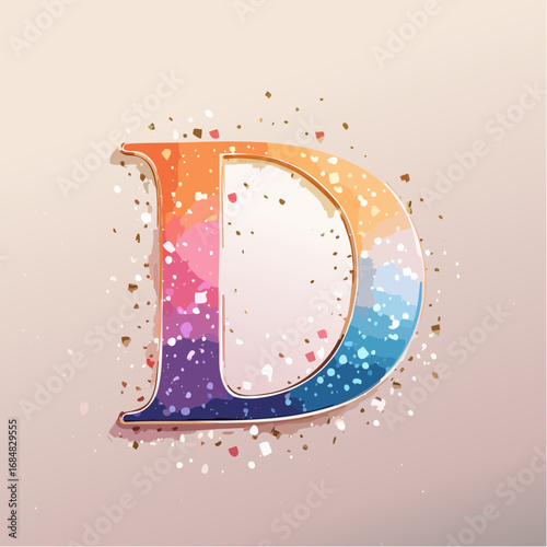 Alfabeto Creativo Colorato: Lettere Decorative con Effetti Artistici Moderni