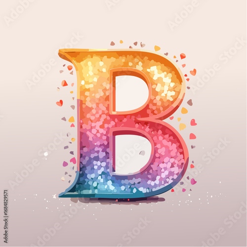 Alfabeto Creativo Colorato: Lettere Decorative con Effetti Artistici Moderni