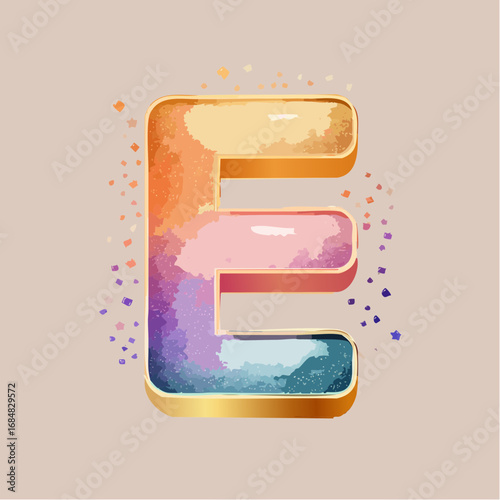 Alfabeto Creativo Colorato: Lettere Decorative con Effetti Artistici Moderni