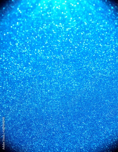Abstract vibrant blue glitter texture