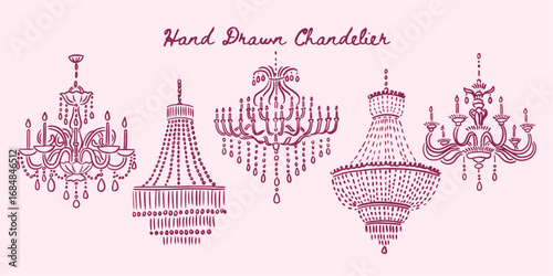 Whimsical Wedding Element Chandelier