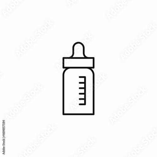 baby milk bottle icon sign vector