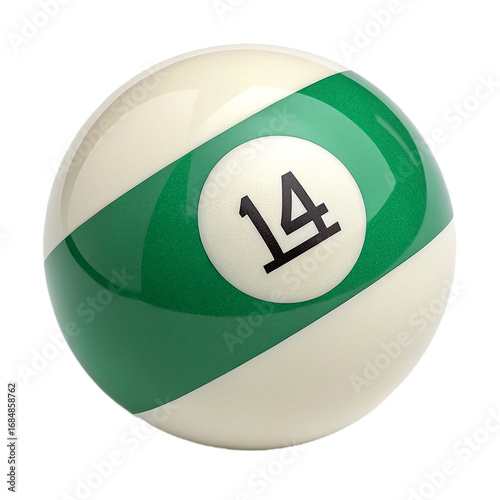 pool ball number fourteen 