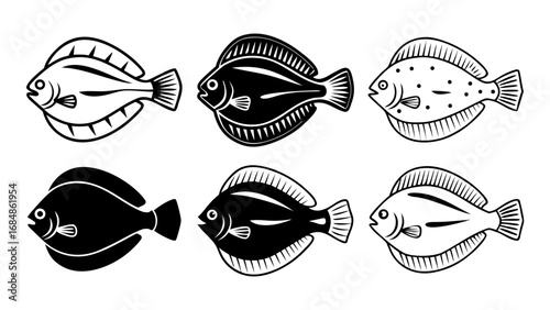 plaice-fish--icon-set (1)