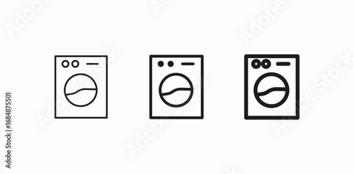 washing machine appliance icon sign vector