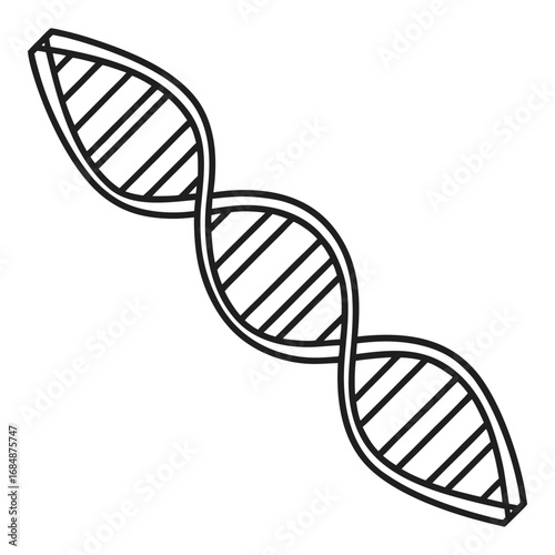Scientific dna double helix structure icon for medical research biology and genetics concepts vector